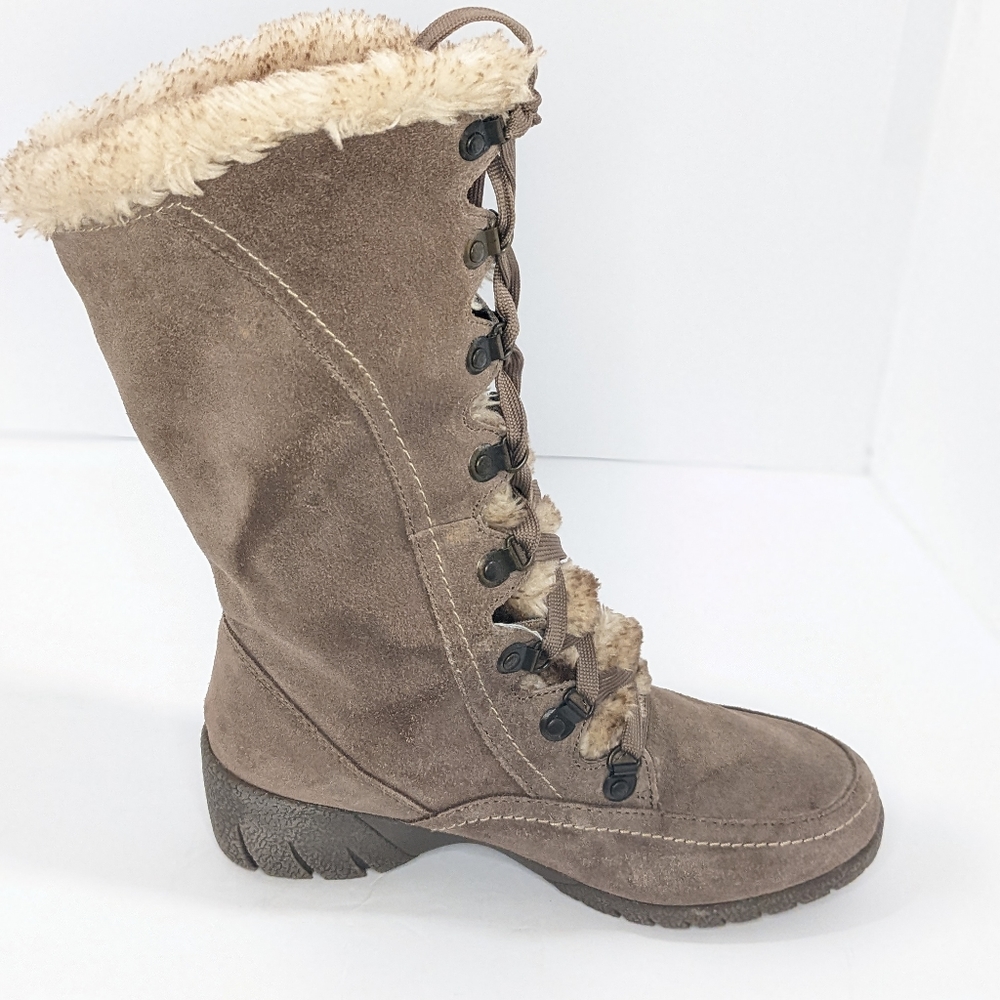 Sporto suede lace up winter boots - Picture 4 of 16